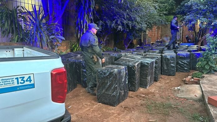 Gendarmería secuestró más de 100 mil paquetes de cigarrillos