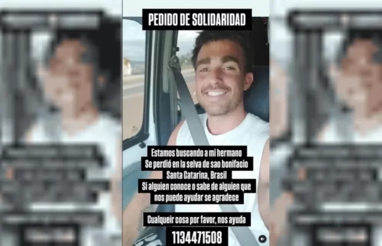 un argentino que desapareció en una selva cerca de Florianópolis
