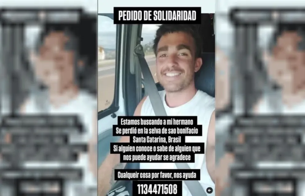 un argentino que desapareció en una selva cerca de Florianópolis