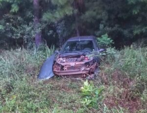 Despistó un auto en Jardín América