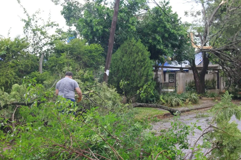 Fuerte temporal ocasionó destrozos en la zona sur de Misiones