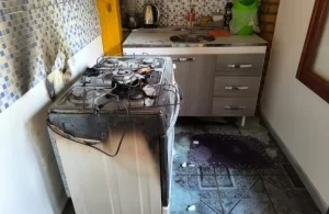 Internaron a un hombre que sufrió quemaduras