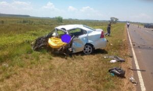 Una misionera muere en un choque frontal sobre la Ruta 12 en Corrientes