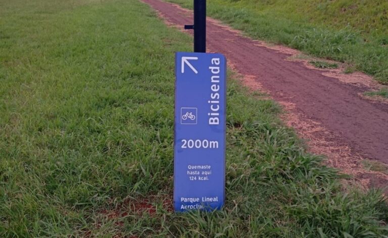 Vandalismo en el parque lineal del Aeroclub de Eldorado