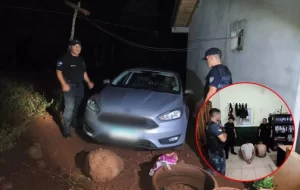 asalto balacera y persecución en la Ruta 14