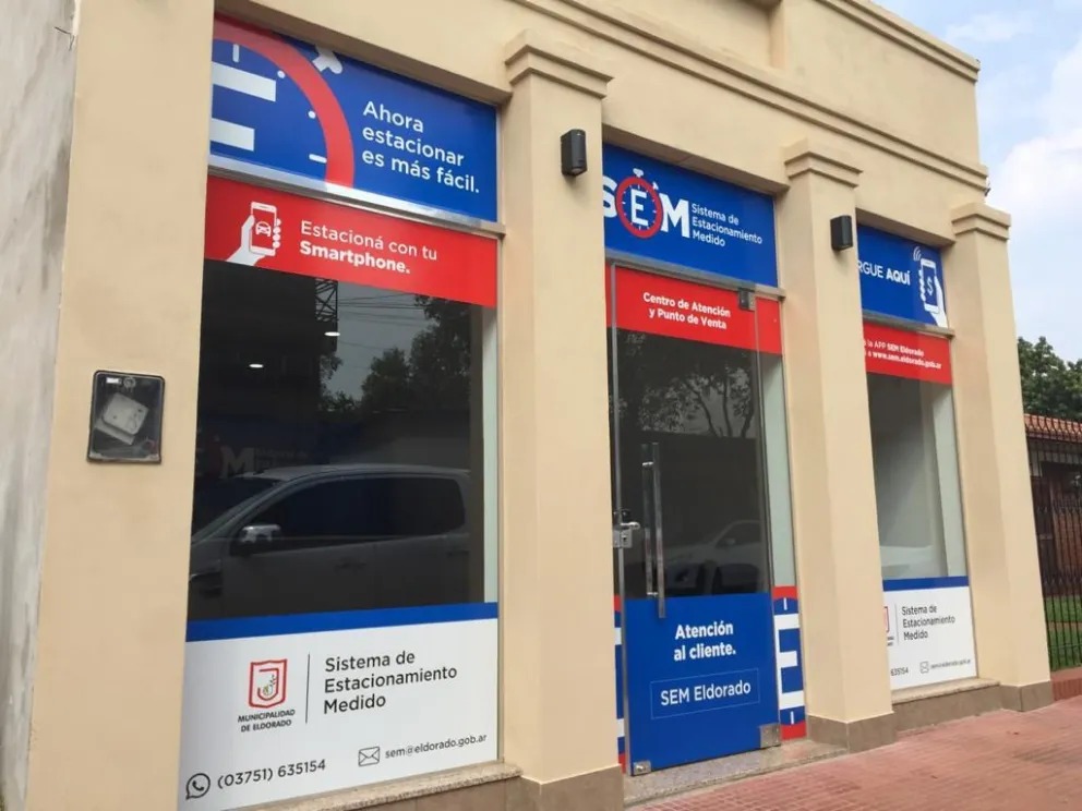 El Sistema de Estacionamiento Medido de Eldorado tiene nueva oficina de atención