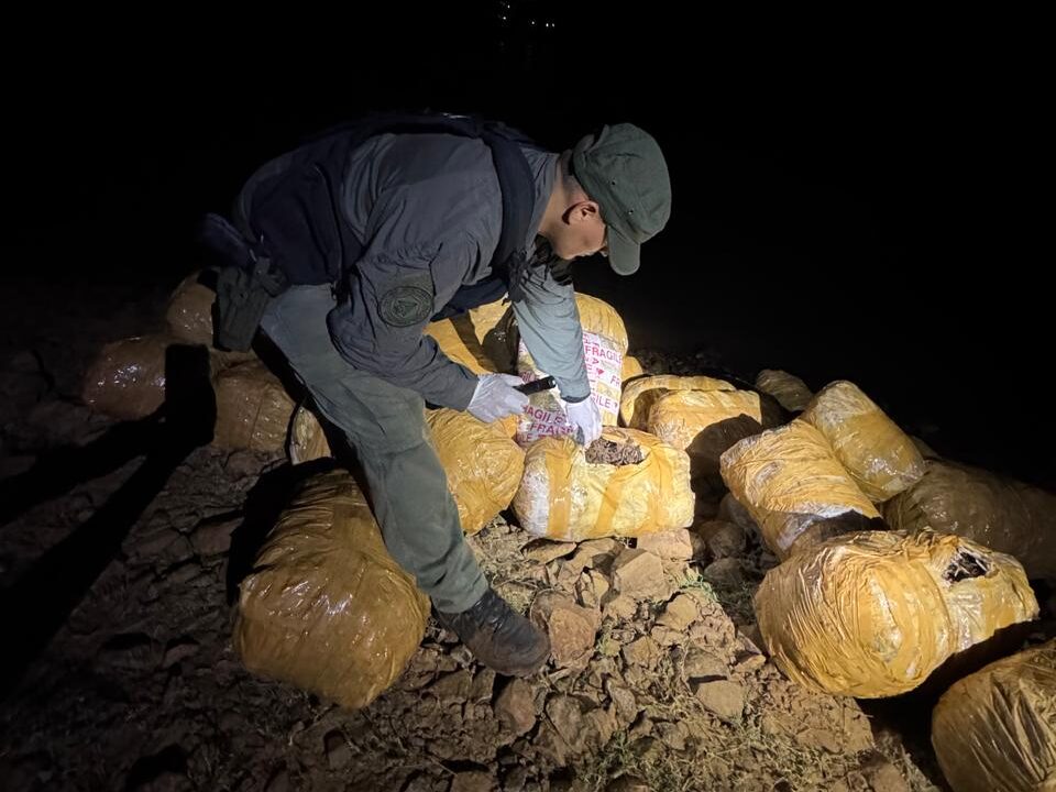 Gendarmería secuestra más de una tonelada de marihuana en Montecarlo
