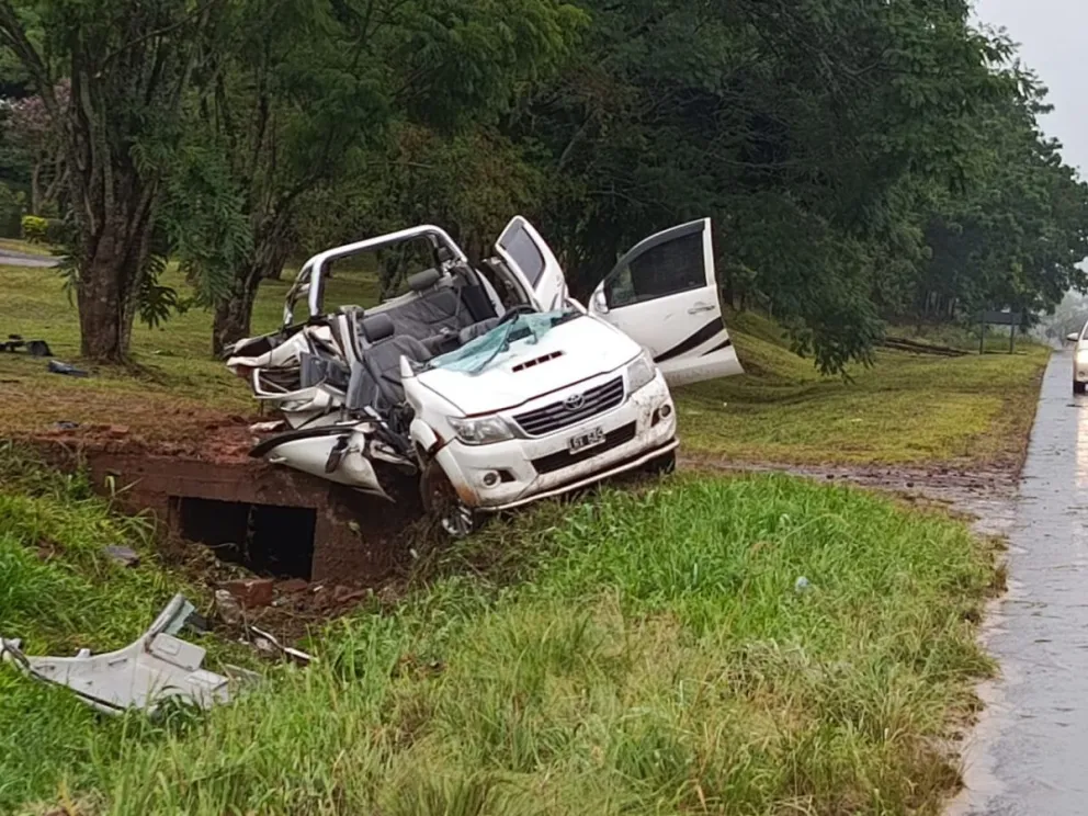 Trágico accidente deja un muerto y cinco heridos en la Ruta 14