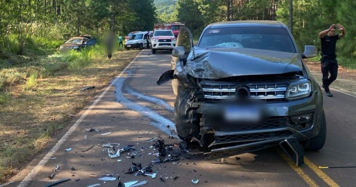 Un fallecido y cinco heridos en un choque sobre la Ruta 2
