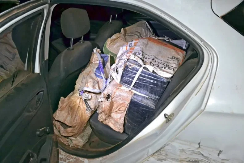 Gendarmería incautó casi 200 kilos de marihuana tras una persecución