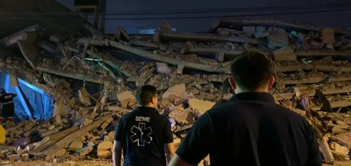 Se derrumbó un edificio en construcción en Encarnación