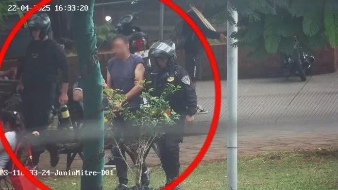 "Tarzán" fue arrestado tras colgarse y romper ramas de árboles en pleno centro