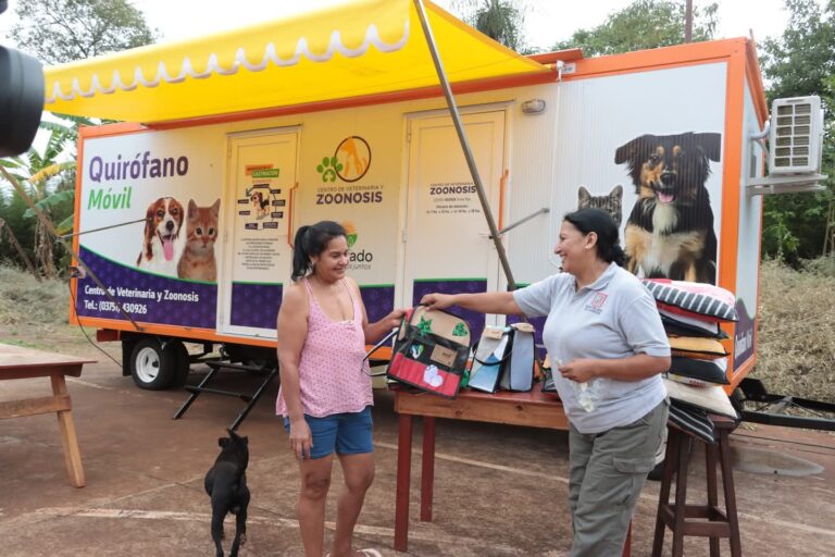 El Quirófano Móvil realizará una nueva jornada de castración gratuita en el barrio San Martín de Eldorado