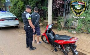 Atraparon a un joven con una moto robada en Buenos Aires