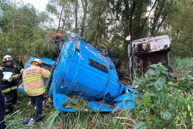 Camionero misionero murió tras despistar y volcar en Ruta Nacional 12
