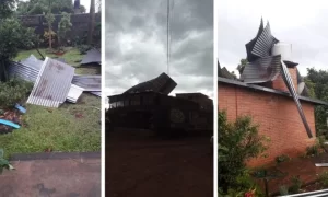El fuerte temporal que azotó Misiones causó daños en viviendas y comercios de Eldorado