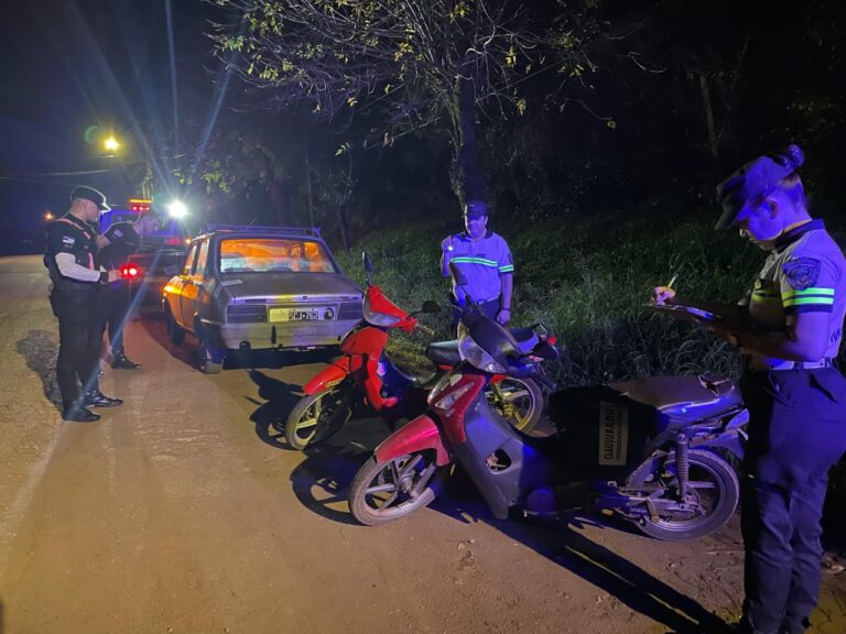 Operativo policial en Misiones dejó 33 detenidos y 50 vehículos secuestrados