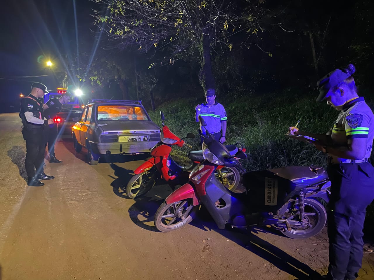 Operativo policial en Misiones dejó 33 detenidos y 50 vehículos secuestrados