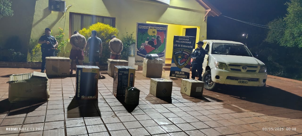 Secuestran contrabando millonario en Eldorado