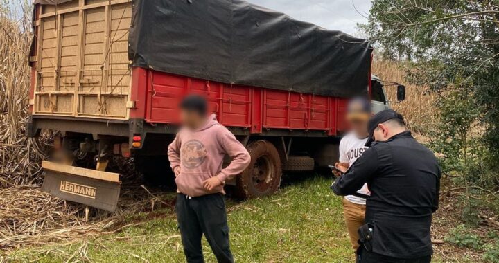 Despistó un camión en la Ruta Provincial 7 tras un aparente desperfecto mecánico