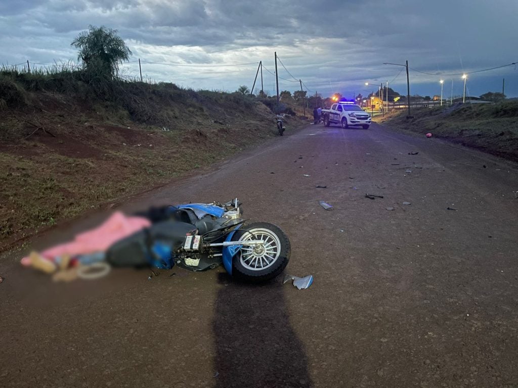 Falleció un hombre tras el choque de 2 motocicletas