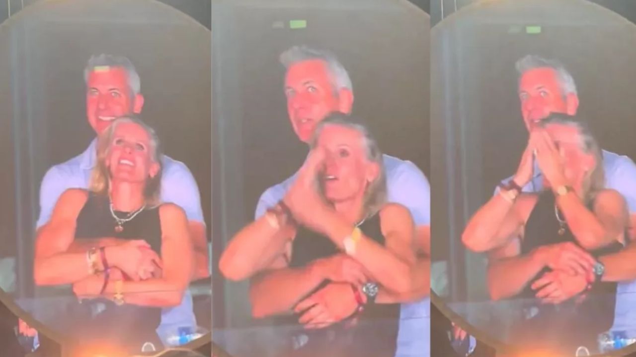 Polémica en las redes por una pareja que fue captada in fraganti durante un concierto