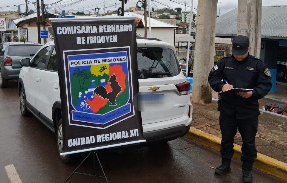 Recuperaron en Misiones un auto que fue robado en Brasil