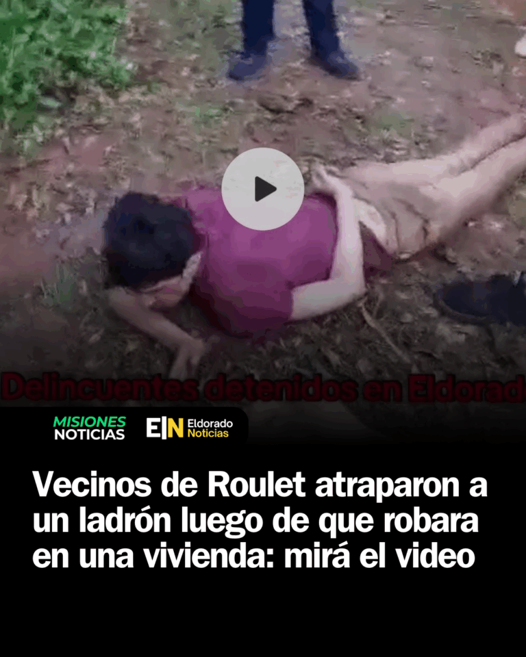 Vecinos de Roulet atraparon a un ladrón