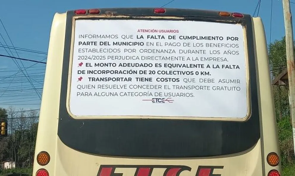 Eldorado intima a la empresa ETCE