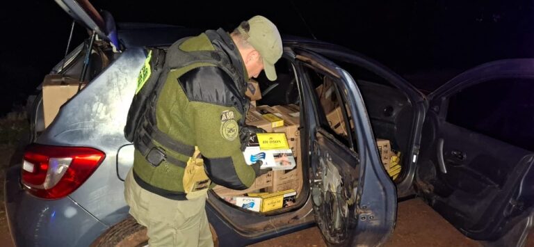 Gendarmería incauta más de 19.000 paquetes de cigarrillos