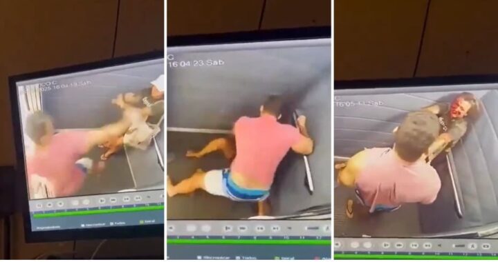 Golpeó más de 60 veces a su pareja en un ascensor