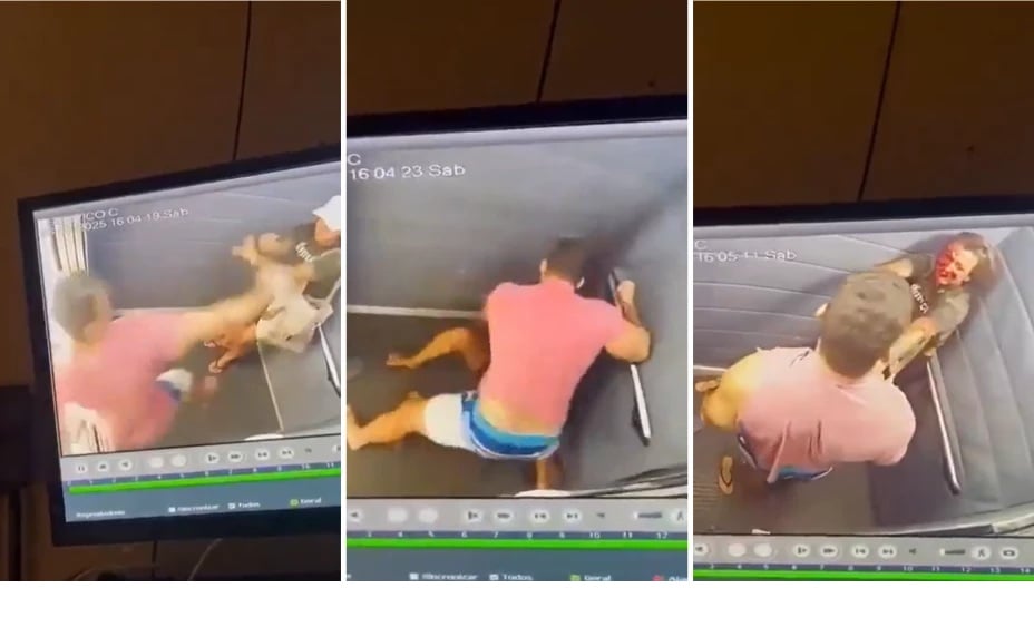 Golpeó más de 60 veces a su pareja en un ascensor