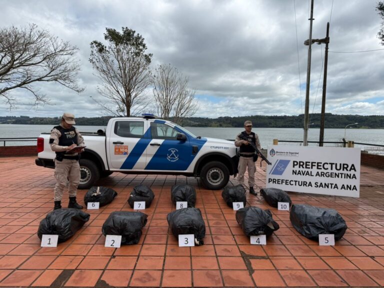 Prefectura secuestró más de 113 kilos de marihuana