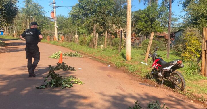 motociclista perdió la vida eldorado