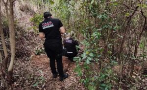 restos humanos calcinados en una zona de monte