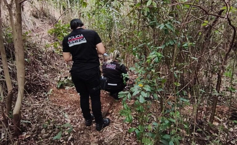 restos humanos calcinados en una zona de monte