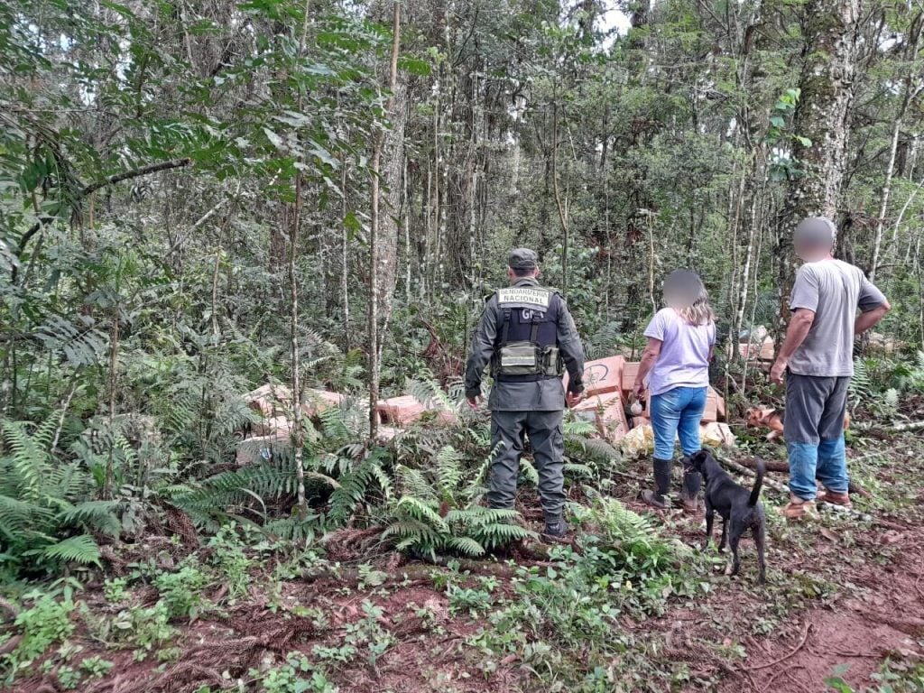 Hallaron casi 25 mil paquetes de cigarrillos ocultos en un camino rural de Eldorado