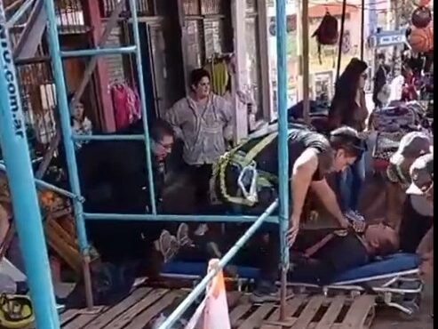 Trabajador se cayó de un andamio en Eldorado