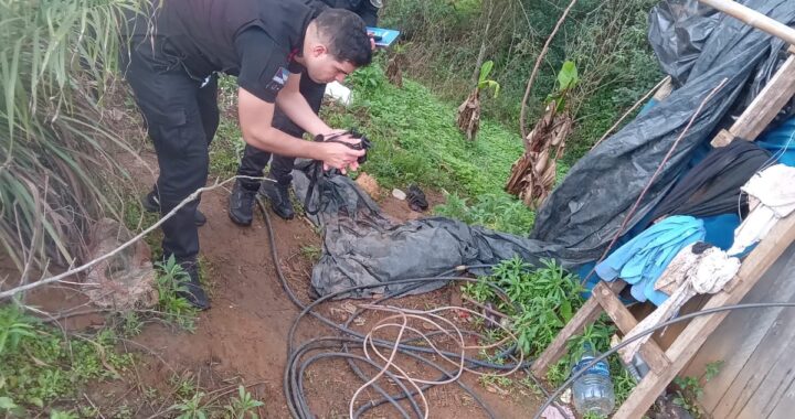 robo de cables y dejar sin luz a San Ignacio