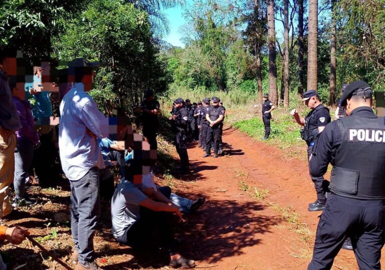 usurpación de tierras en Colonia Delicia