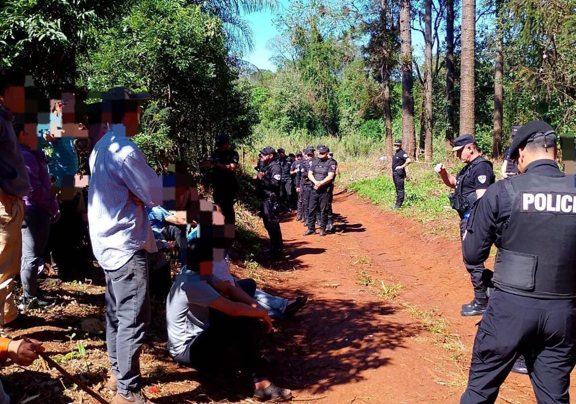 usurpación de tierras en Colonia Delicia