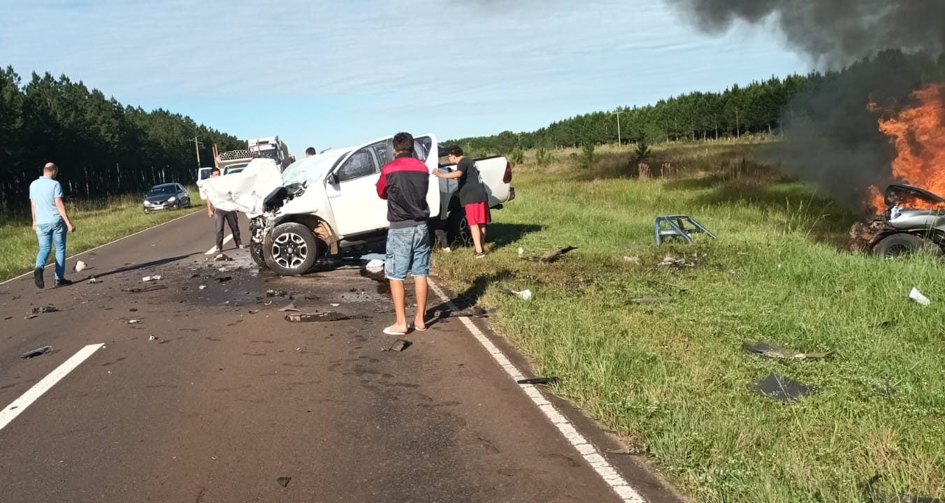 Dos misioneros entre las víctimas del fatal choque en la Ruta Nacional 12 en Ituzaingó