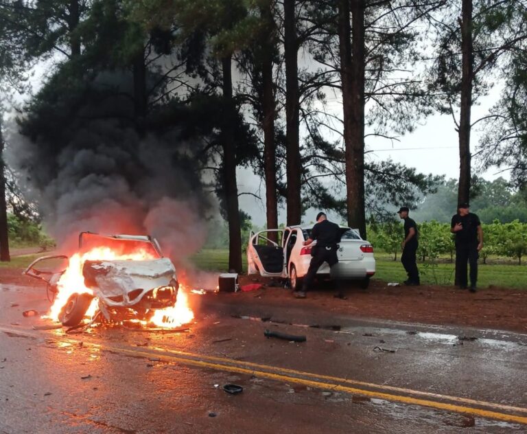 Reportan un fallecido en un choque frontal sobre la Ruta Provincial 1