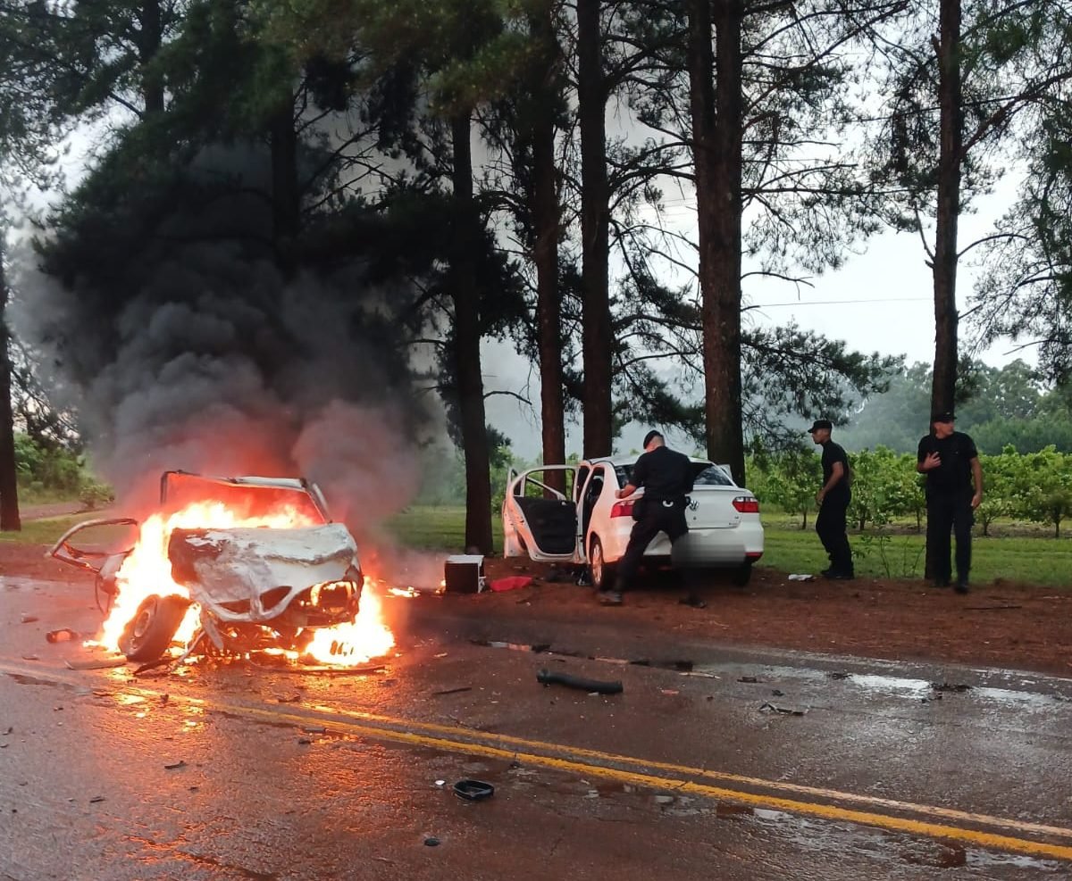 Reportan un fallecido en un choque frontal sobre la Ruta Provincial 1