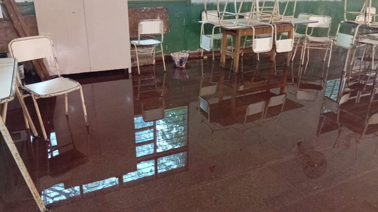 escuelas provinciales 689 y 745 de Eldorado sufrieron inundaciones