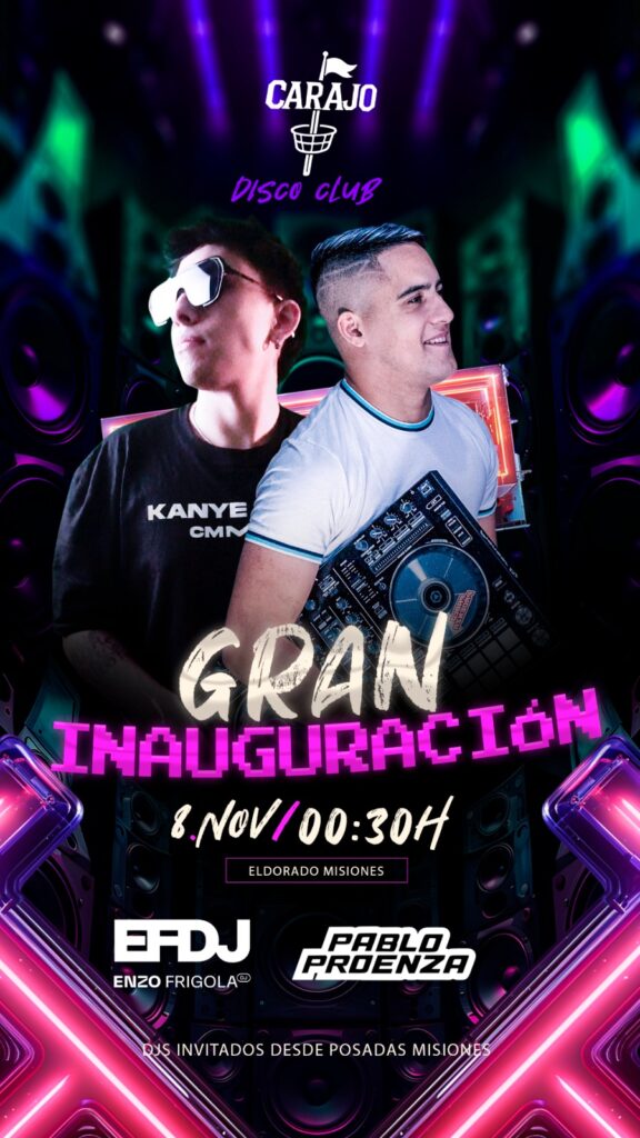 Carajo Disco Pub inaugura en Eldorado