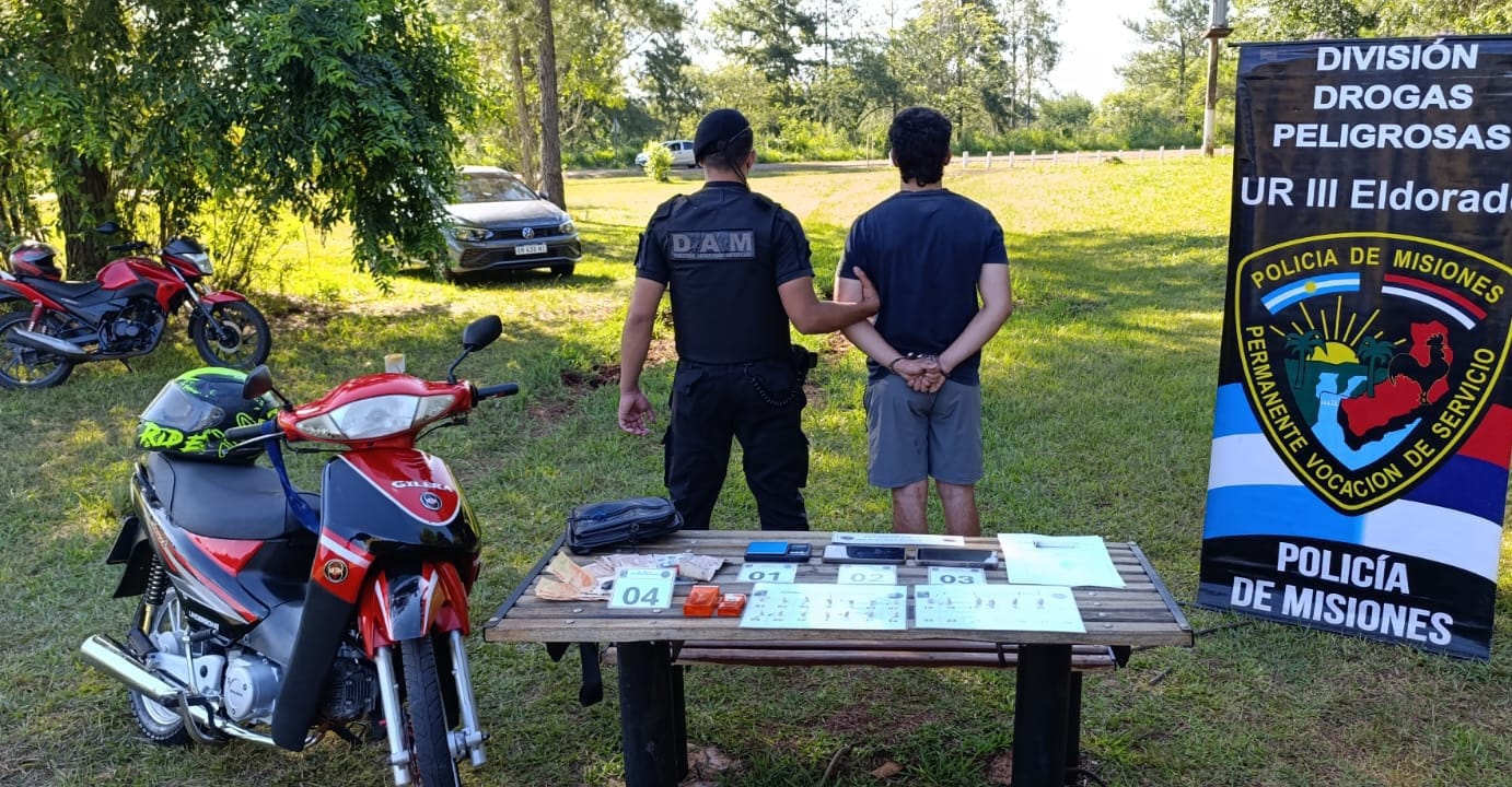 Persecución en Eldorado terminó con la detención de un joven