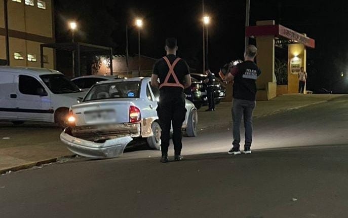 Un auto se llevó por delante a una moto