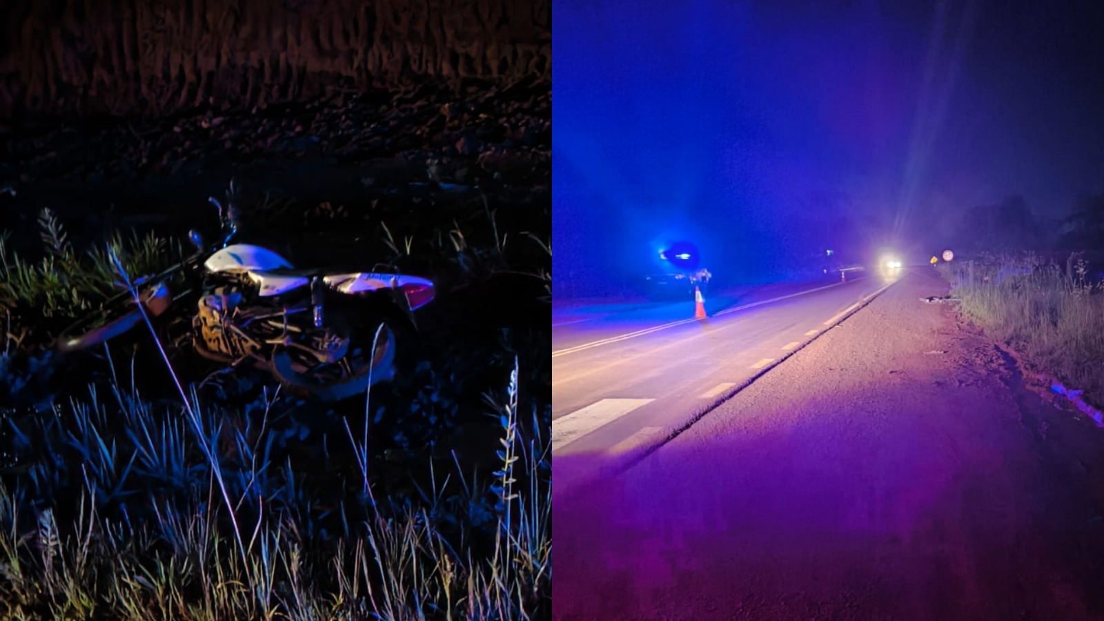 accidente motociclista Ruta 14 Bernardo de Irigoyen