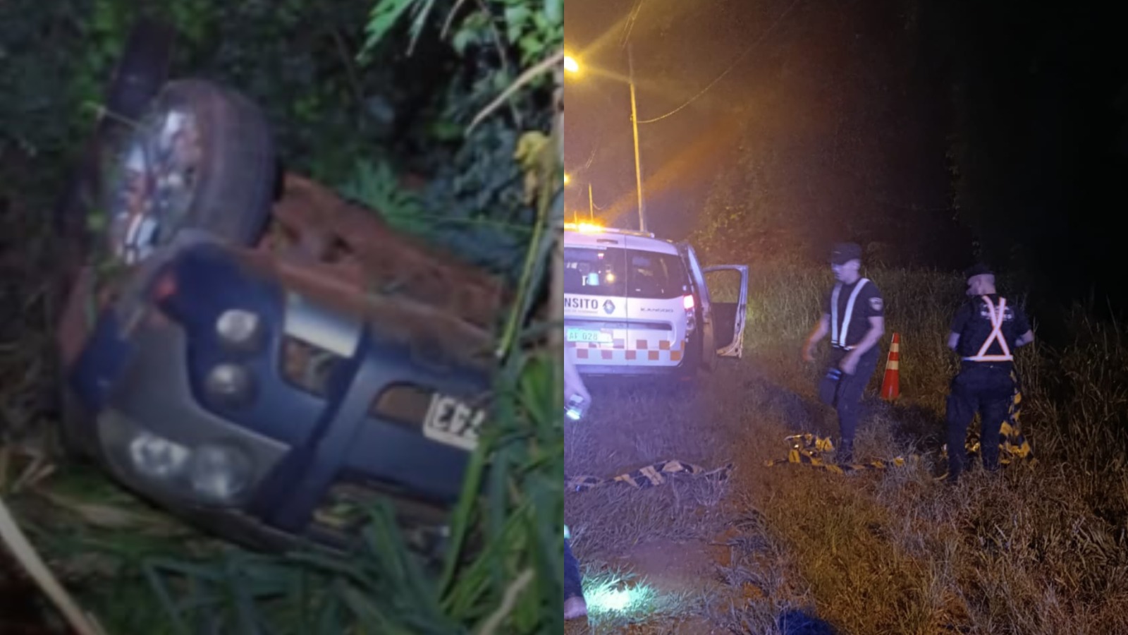 despiste en avenida Hipólito Yrigoyen Eldorado